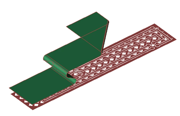 XFdtd_Wrapping_Flexible_PCB_and_2D_Sheet