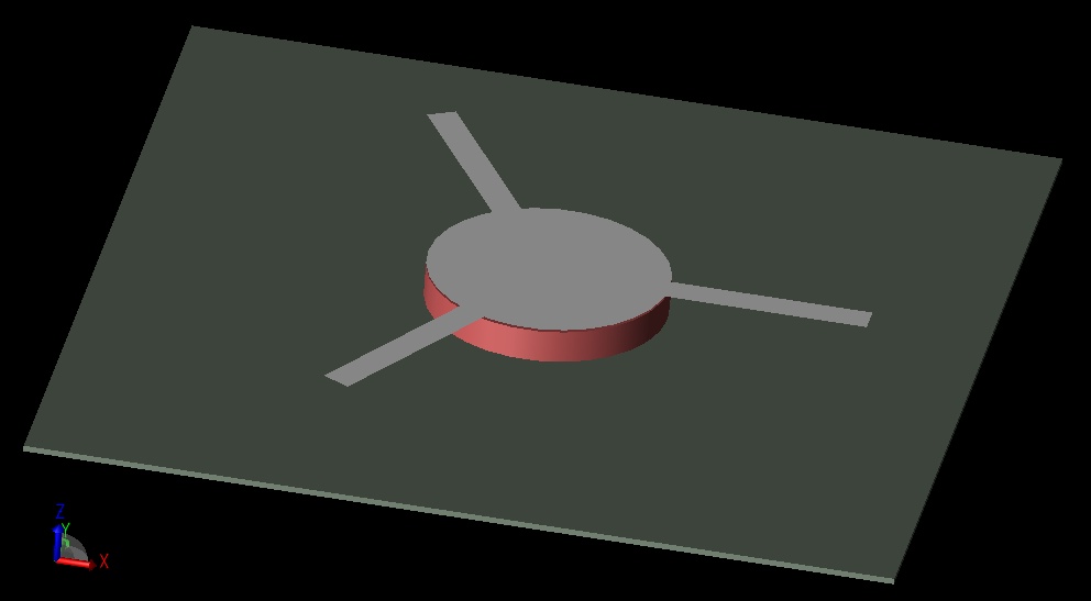  图 1：铁氧体环行器结构。