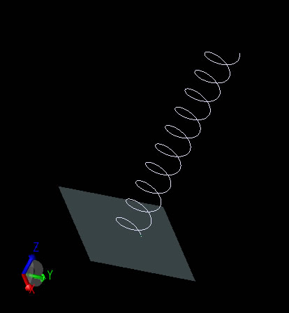  图 1：螺旋线的 CAD 模型。