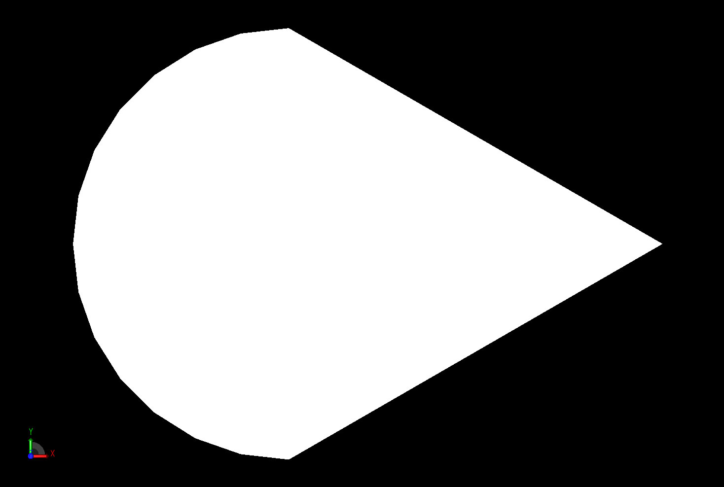 图 2 楔形气缸的几何形状。