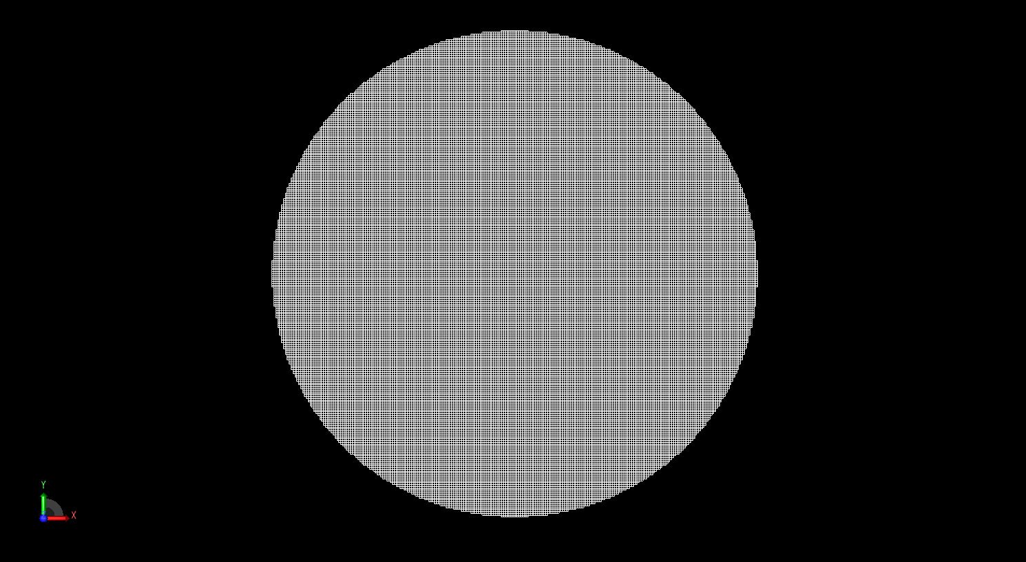 图 2 FDTD 网格中的球体，单元尺寸为 1 毫米。